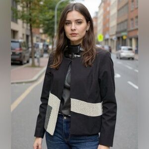 Calvin Klein Black & White Blazer  (SZ 12) (EUC)